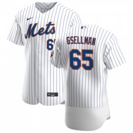 New York Mets #65 Robert Gsellman Mens Nike White Home 2020 Authentic Player MLB Jersey