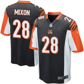 Nike Cincinnati Bengals #28 Joe Mixon Black Team Color Youth Stitched NFL Elite Jersey