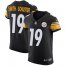 Nike Pittsburgh Steelers #19 JuJu Smith-Schuster Black Team Color Mens Stitched NFL Vapor Untouchable Elite Jersey
