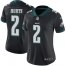 Nike Philadelphia Eagles #2 Jalen Hurts Black Alternate Womens Stitched NFL Vapor Untouchable Limited Jersey