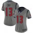 Nike Houston Texans #13 Brandin Cooks Gray Womens Stitched NFL Limited Inverted Legend Jersey