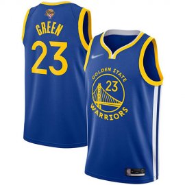 Nike Golden State Warriors #23 Draymond Green Blue Swingman Icon Edition 2022 NBA Finals Jersey Mens