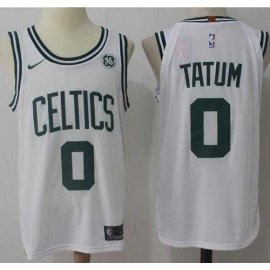 Mens Nike Boston Celtics #0 Jayson Tatum White NBA Swingman Association Edition Jersey