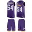Nike Minnesota Vikings #54 Eric Kendricks Purple Team Color Mens Stitched NFL Limited Tank Top Suit Jersey