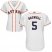 Houston Astros #5 Jeff Bagwell White Home Womens Stitched MLB Jersey