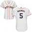 Houston Astros #5 Jeff Bagwell White Home Womens Stitched MLB Jersey