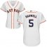 Houston Astros #5 Jeff Bagwell White Home Womens Stitched MLB Jersey