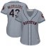 Houston Astros #43 Lance McCullers Grey Road 2019 World Series Bound Womens Stitched MLB Jersey