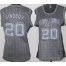 Cheap Women San Antonio Spurs 20 Manu Ginobili Grey Static Fashion Swingman NBA Jersey