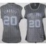 Cheap Women San Antonio Spurs 20 Manu Ginobili Grey Static Fashion Swingman NBA Jersey