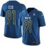 Nike Philadelphia Eagles #91 Fletcher Cox Navy Mens Stitched NFL Limited NFC 2017 Pro Bowl Jersey