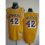 Los Angeles Lakers 42 Worthy Yellow Swingman Jerseys Cheap