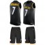 Nike Pittsburgh Steelers #7 Ben Roethlisberger Black Team Color Mens Stitched NFL Limited Tank Top Suit Jersey