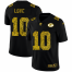 Green Bay Packers #10 Jordan Love Mens Nike Leopard Print Fashion Vapor Limited NFL Jersey Black
