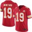 Nike Kansas City Chiefs #19 Joe Montana Red Team Color Mens Stitched NFL Vapor Untouchable Limited Jersey