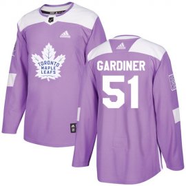 Adidas Toronto Maple Leafs #51 Jake Gardiner Purple Authentic Fights Cancer Stitched NHL Jersey