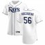 Tampa Bay Rays #56 Randy Arozarena Mens Nike White Home 2020 Authentic Player MLB Jersey