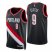 Nike Portland Trail Blazers #9 Nassir Little Black Mens 2021-22 NBA 75th Anniversary Diamond Swingman Jersey – Icon Edition Mens