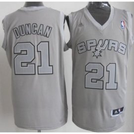 San Antonio Spurs 21 Tim Duncan Grey Revolution 30 Swingman NBA Jerseys Christmas Style Cheap