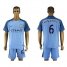 Manchester City #6 Fernando.R Home Soccer Club Jersey