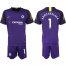 Chelsea #1 Arrizabalaga Purple Goalkeeper Soccer Club Jersey