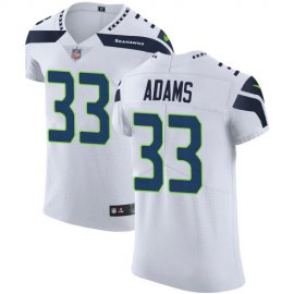 Nike Seattle Seahawks #33 Jamal Adams White Mens Stitched NFL New Elite Jersey