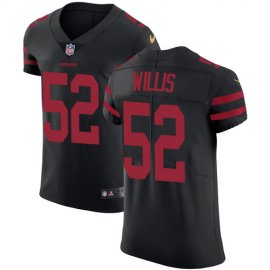 Nike San Francisco 49ers #52 Patrick Willis Black Alternate Mens Stitched NFL Vapor Untouchable Elite Jersey