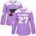 Adidas St. Louis Blues #27 Alex Pietrangelo Purple Authentic Fights Cancer Womens Stitched NHL Jersey