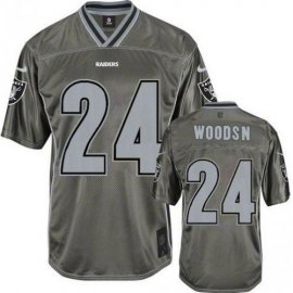 Nike Las Vegas Raiders #24 Charles Woodson Grey Youth Stitched NFL Elite Vapor Jersey