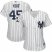 New York Yankees #45 Luke Voit Majestic Womens 2019 Postseason Official Cool Base Player Jersey White Navy
