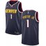 Mens Nike Denver Nuggets #1 Michael Porter Jr. Navy NBA Swingman Icon Edition Jersey