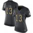 Nike Los Angeles Rams #13 Kurt Warner Black Womens Stitched NFL Limited 2016 Salute to Service Jersey