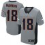 Nike Denver Broncos #18 Peyton Manning Grey Shadow Youth Stitched NFL Elite Jersey