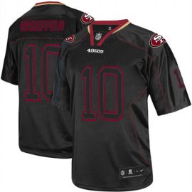 Nike San Francisco 49ers #10 Jimmy Garoppolo Lights Out Black Mens Stitched NFL Elite Jersey