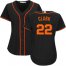 San Francisco Giants #22 Will Clark Black Alternate Womens Stitched MLB Jersey