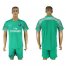 Paris Saint-Germain Blank Green Goalkeeper Soccer Club Jersey