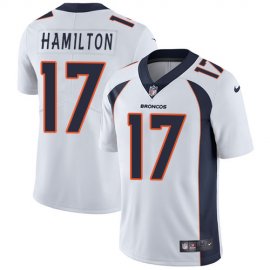 Nike Denver Broncos #17 DaeSean Hamilton White Mens Stitched NFL Vapor Untouchable Limited Jersey