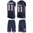 Nike New England Patriots #11 Drew Bledsoe Navy Blue Team Color Mens Stitched NFL Limited Tank Top Suit Jersey