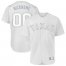 Texas Rangers Majestic 2019 Players Weekend Flex Base Authentic Roster Custom Jersey White