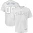 Texas Rangers Majestic 2019 Players Weekend Flex Base Authentic Roster Custom Jersey White