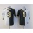 Nike New Orleans Saints #9 Drew Brees Black/White Youth Stitched NFL Elite Split Jersey
