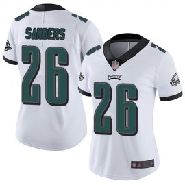 Nike Philadelphia Eagles #26 Miles Sanders White Womens Stitched NFL Vapor Untouchable Limited Jersey