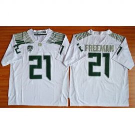 Oregon Ducks #21 Royce Freeman White Limited Stitched NCAA Jersey