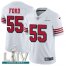 Nike San Francisco 49ers #55 Dee Ford White Super Bowl LIV 2020 Rush Youth Stitched NFL Vapor Untouchable Limited Jersey