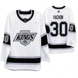Los Angeles Kings #30 Rogie Vachon Mens Adidas 2019-20 Heritage White Throwback 90s NHL Jersey