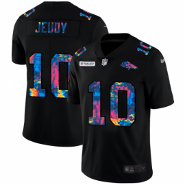 Denver Broncos #10 Jerry Jeudy Mens Nike Multi-Color Black 2020 NFL Crucial Catch Vapor Untouchable Limited Jersey