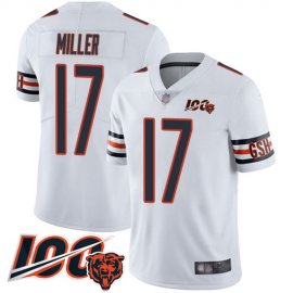 Nike Chicago Bears #17 Anthony Miller White Mens Stitched NFL 100th Season Vapor Limited Jersey