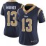 Nike Los Angeles Rams #13 Kurt Warner Navy Blue Team Color Womens Stitched NFL Vapor Untouchable Limited Jersey
