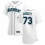 Seattle Mariners #73 Walker Lockett Mens Nike White Home 2020 Authentic Player MLB Jersey