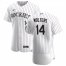 Colorado Rockies #14 Tony Wolters Mens Nike White Home 2020 Authentic Player MLB Jersey